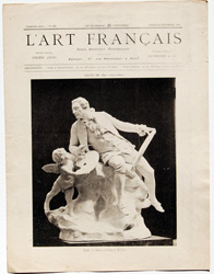 antique print from l'art francaise